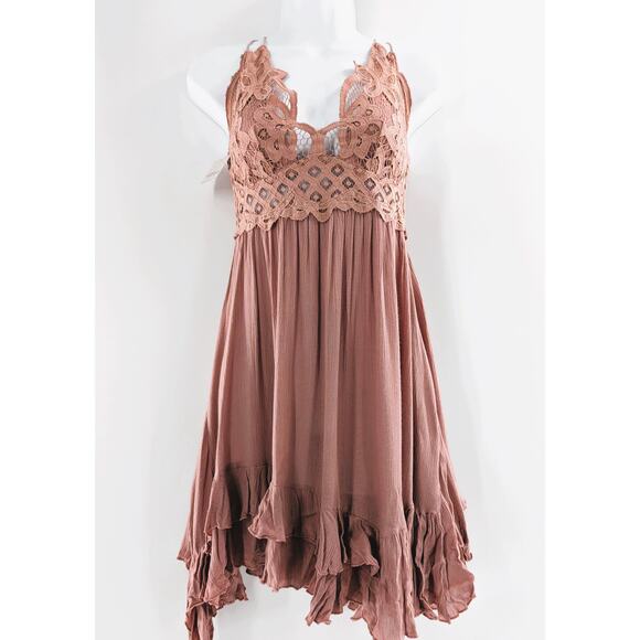 Free People Pink Slip Dress Adella - Picture 4 of 13